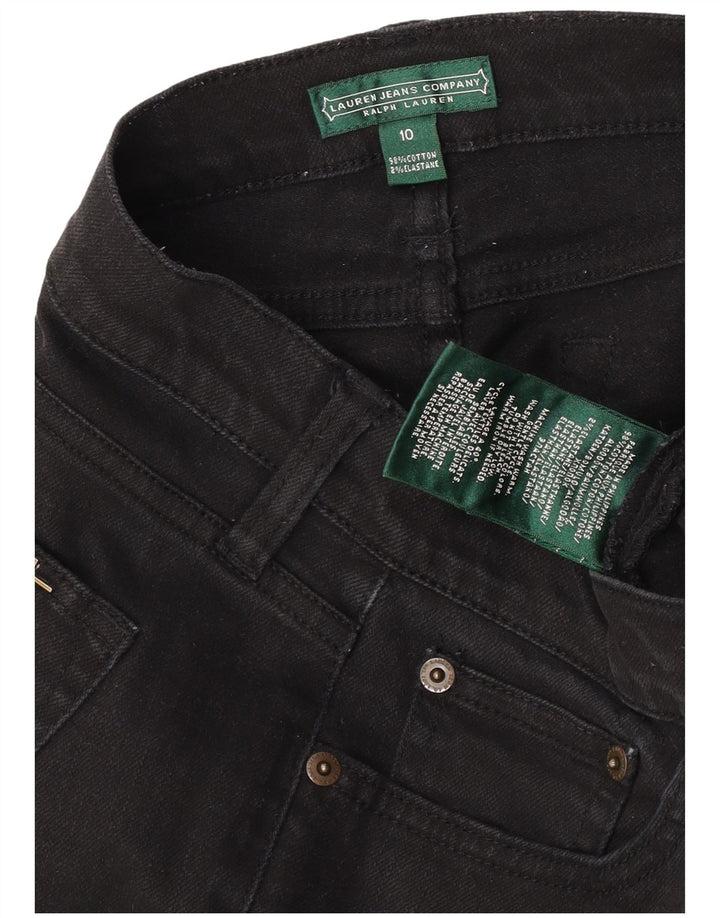 Jeans slim da donna Ralph Lauren US 10 Large W32 L30 cotone nero