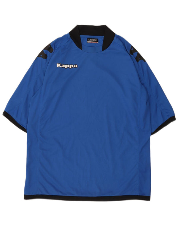 T-shirt grafica da uomo KAPPA Top 2XL blu poliestere