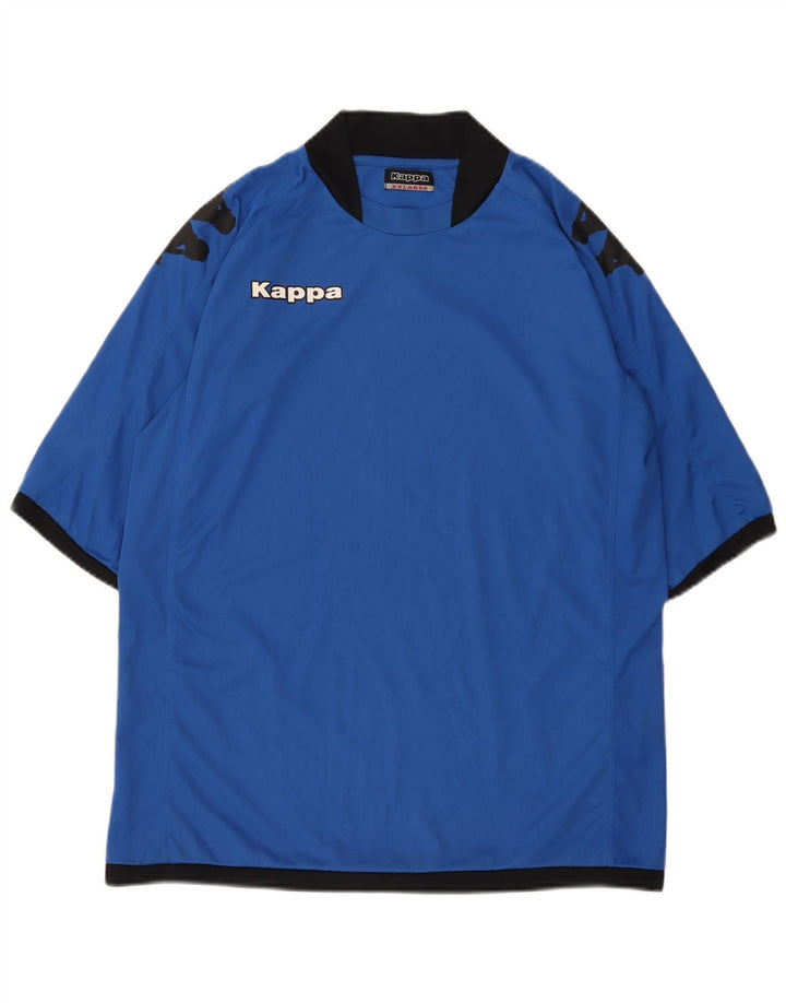 T-shirt grafica da uomo KAPPA Top 2XL blu poliestere