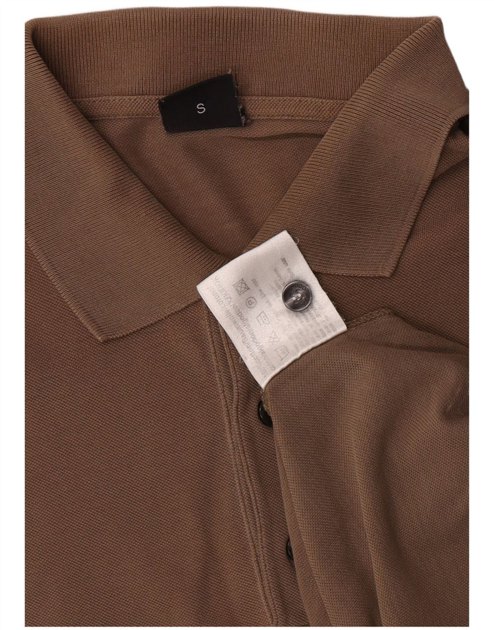 Polo da uomo Hugo Boss piccola in cotone marrone