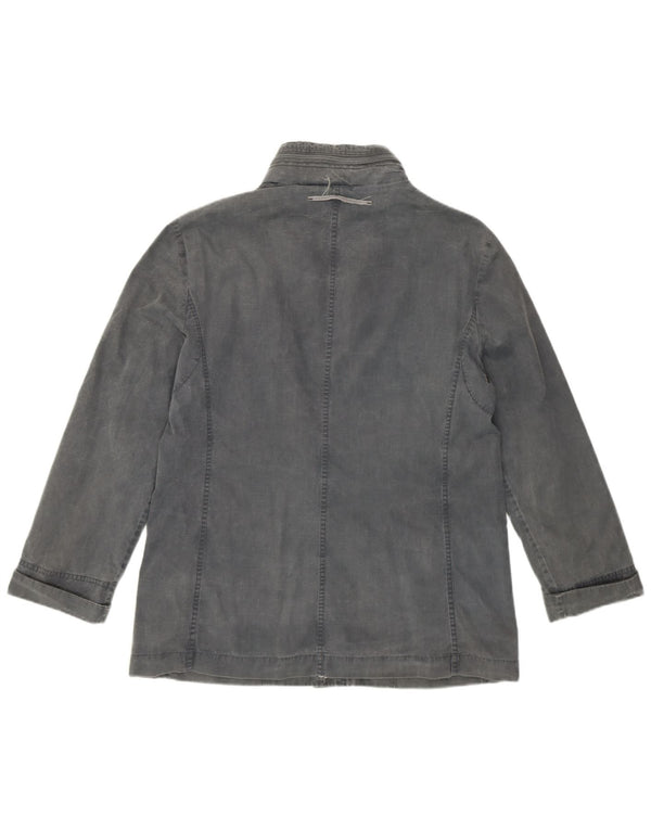 Giacca Utility con Cappuccio Donna TRUSSARDI IT 44 Cotone Grigio Medio