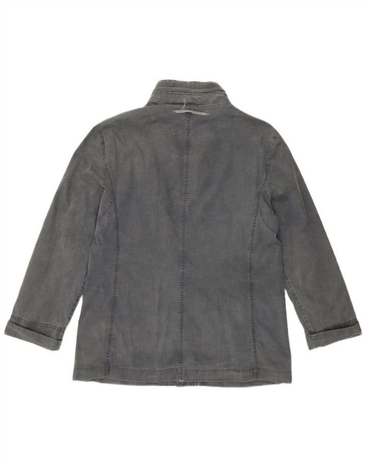 Giacca Utility con Cappuccio Donna TRUSSARDI IT 44 Cotone Grigio Medio