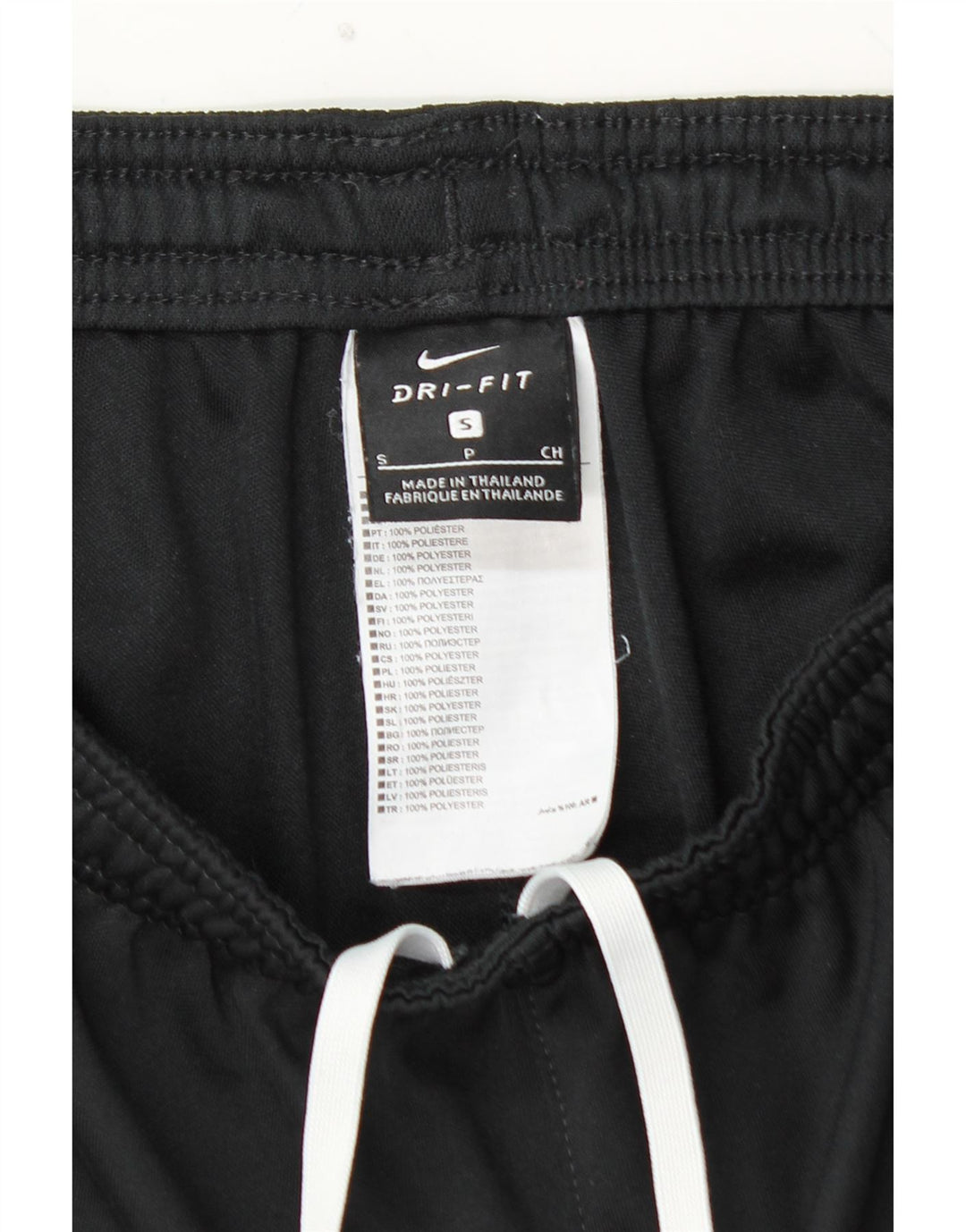 Pantaloni da tuta da uomo NIKE Dri Fit piccoli in poliestere nero