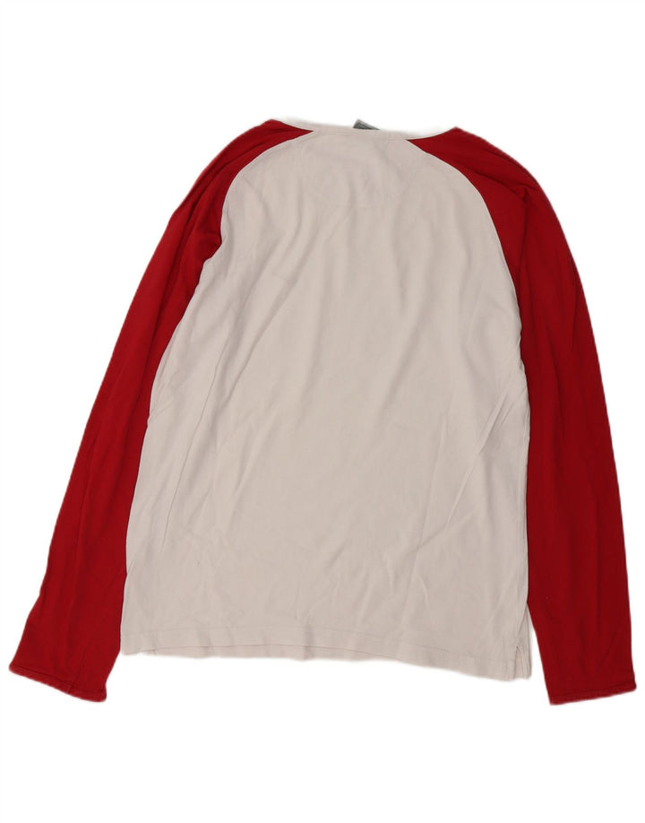 Top Nike da uomo a maniche lunghe UK 39/41 Medium White Colourblock