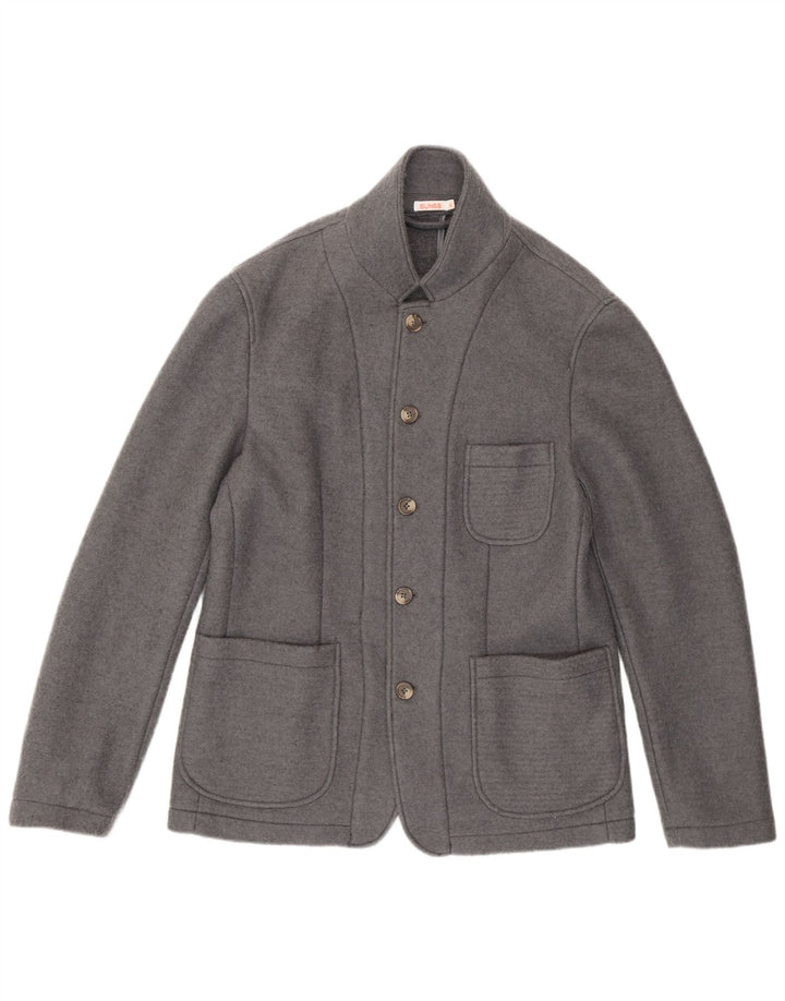 Giacca blazer da uomo a 5 bottoni Sun68 UK 42 XL lana grigia