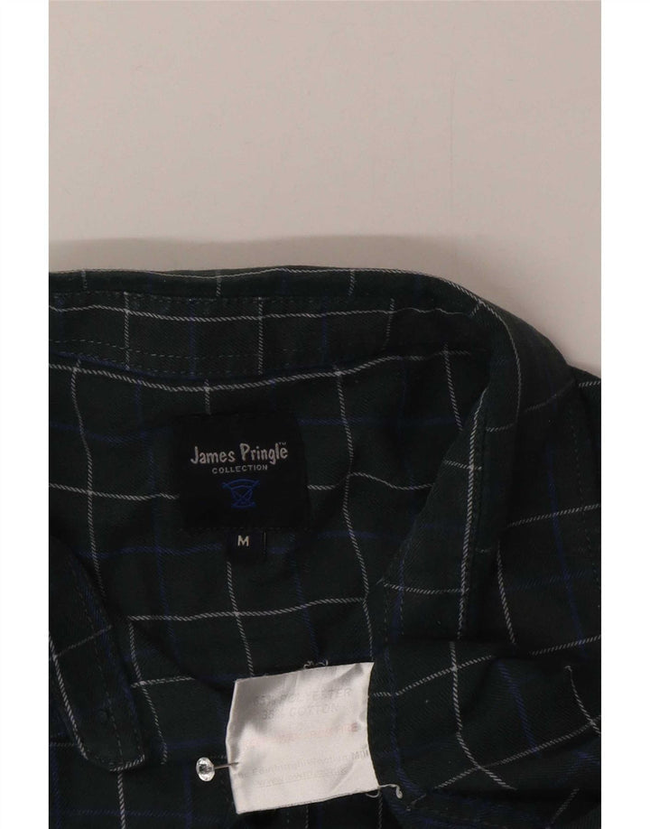Camicia da uomo in flanella James Pringle Poliestere a quadri verde medio