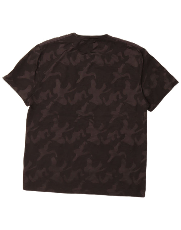 T-shirt da uomo DKNY Top XL poliestere mimetico nero