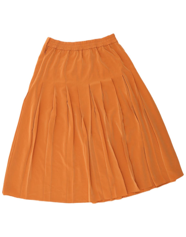 Gonna a pieghe da donna Jacques Vert UK 16 Large W34 Poliestere marrone