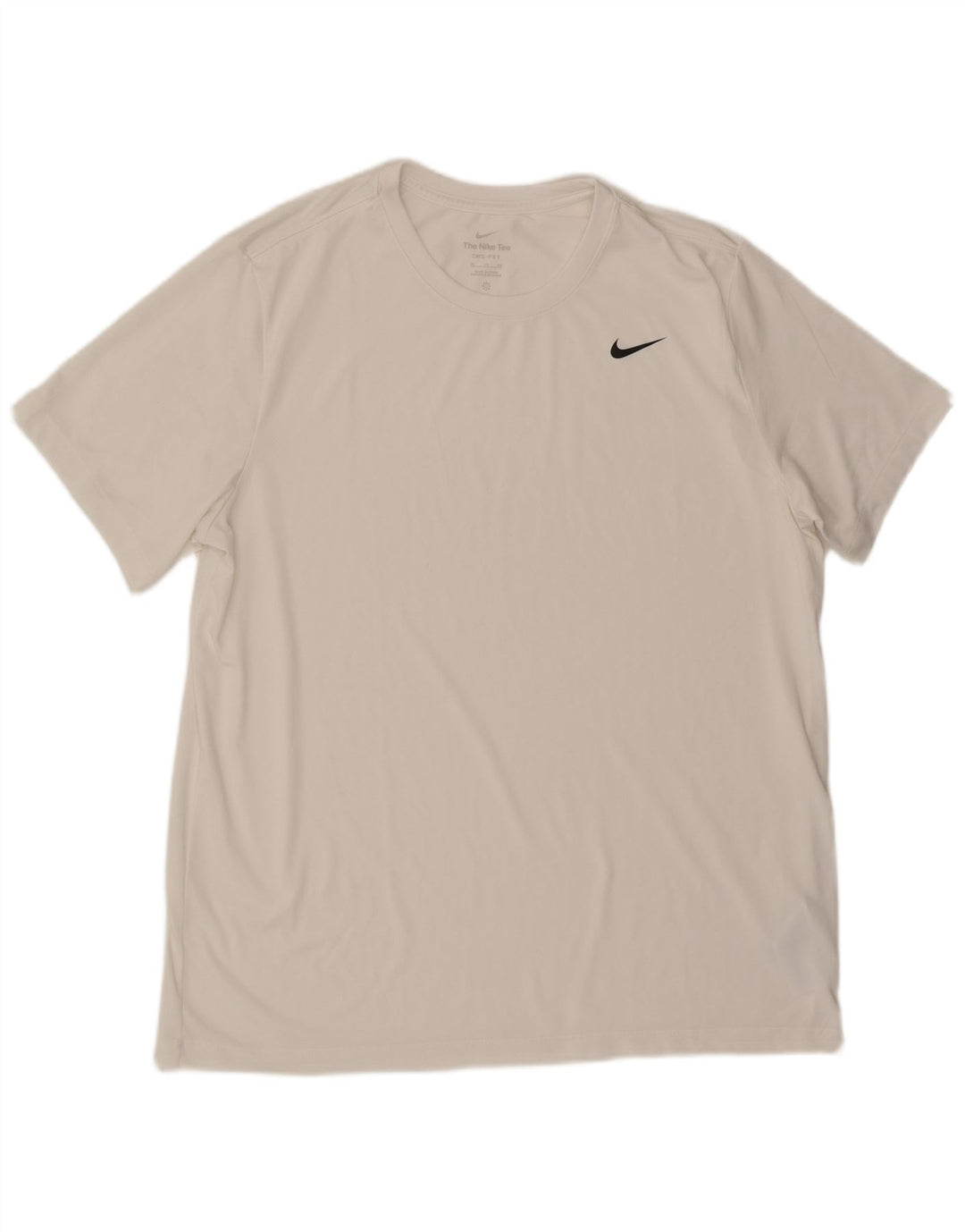 T-shirt NIKE da uomo Dri Fit Top XL poliestere bianco