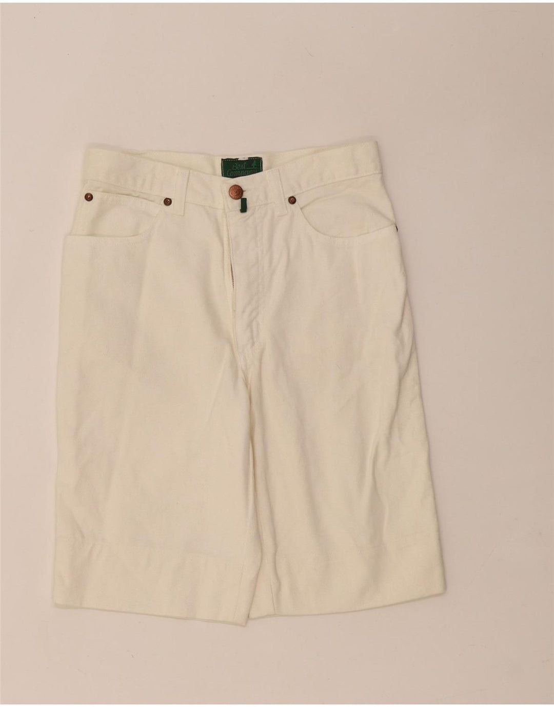 Bermuda da donna Best Company UK 14 medio W28 bianco sporco