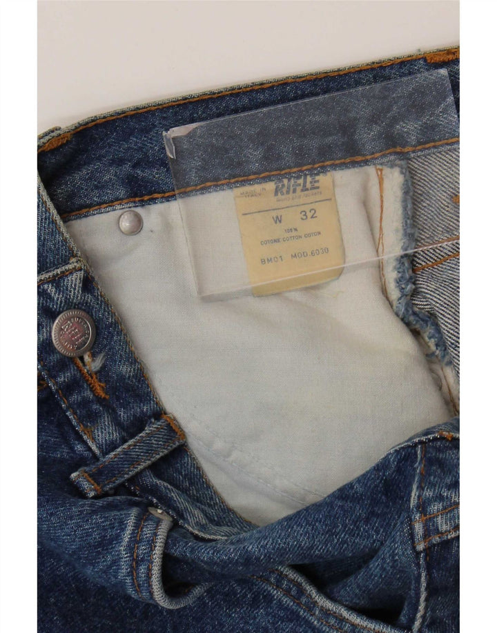 Gonna in denim da donna Rifle W32 grande in cotone blu