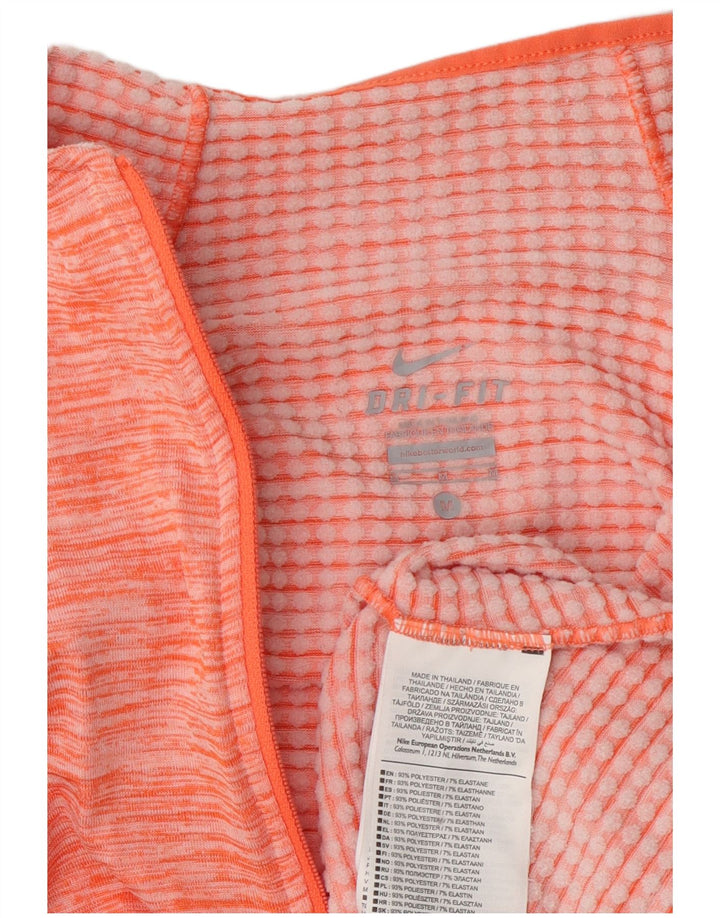 Top della tuta pullover da donna Nike Dri Fit UK 14 medio arancione screziato