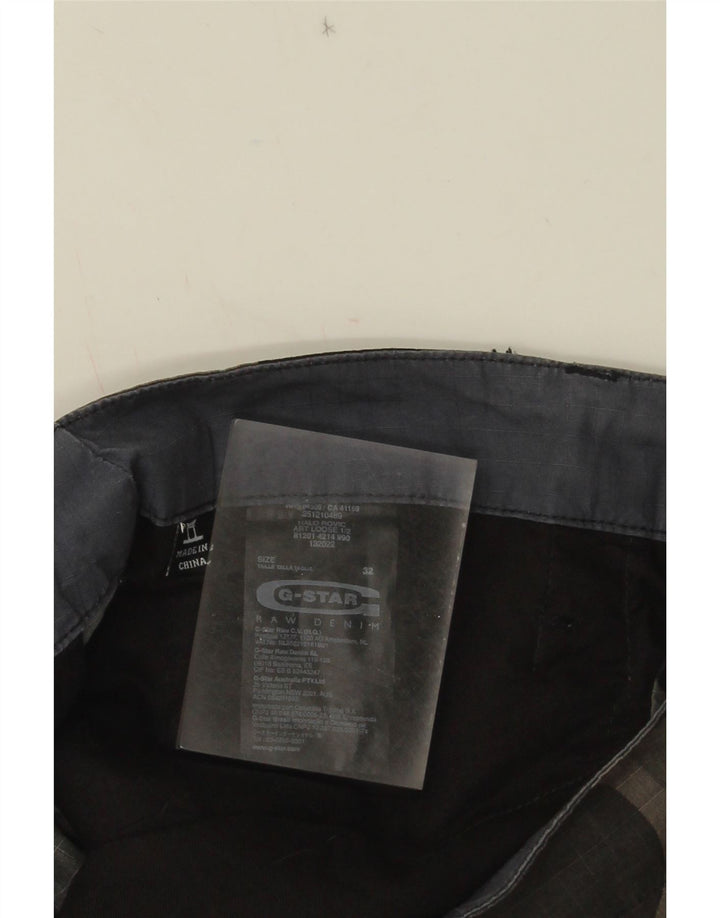 Pantaloncini cargo da uomo G-Star W32 cotone mimetico kaki medio