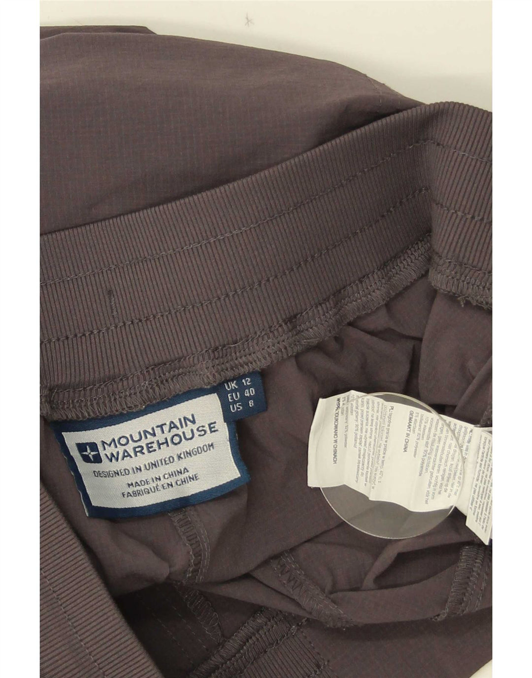 Pantaloni da tuta da donna Mountain Warehouse UK 12 Poliestere grigio medio