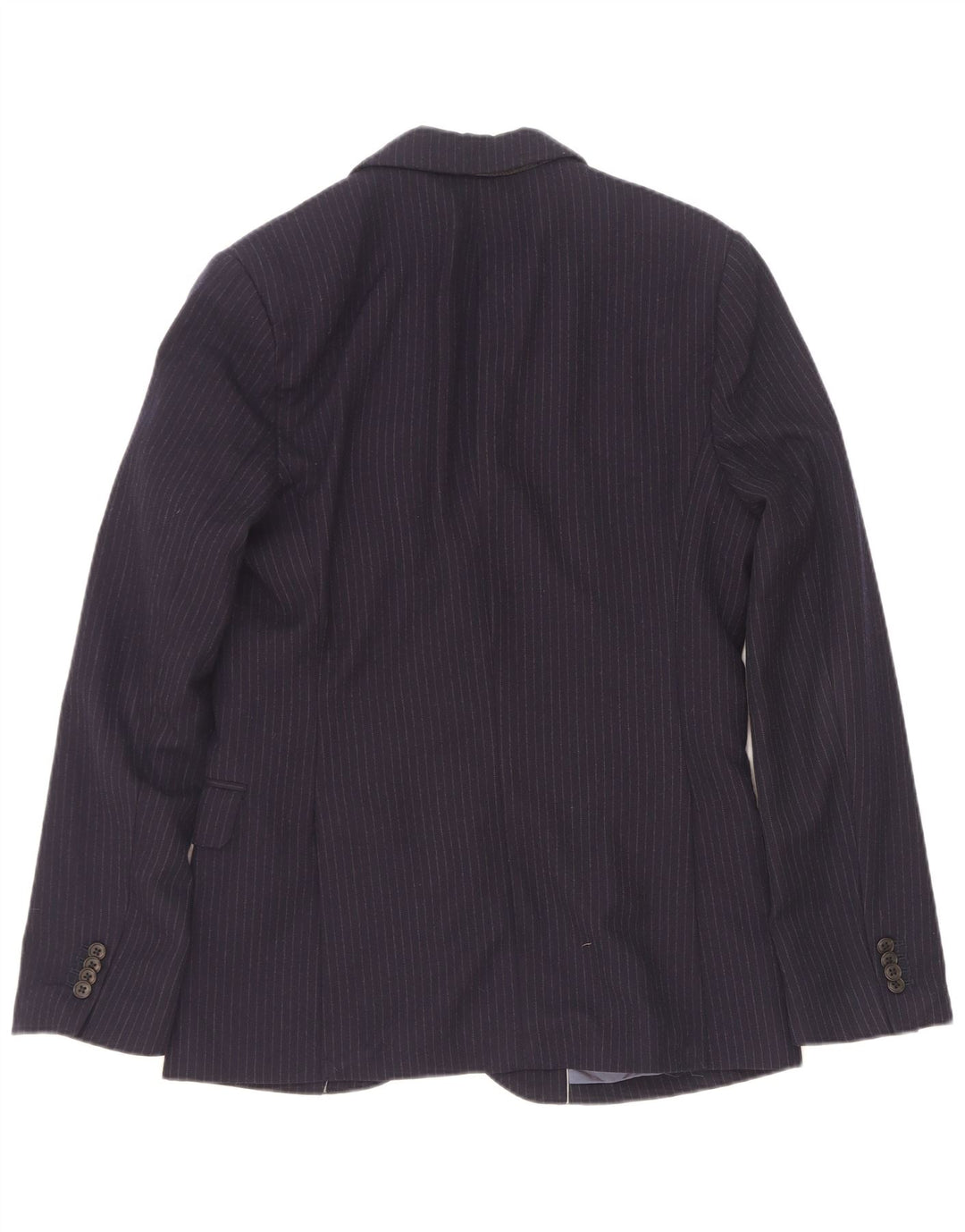 Giacca blazer da uomo a 2 bottoni Gap UK 36 piccola lana a righe blu navy
