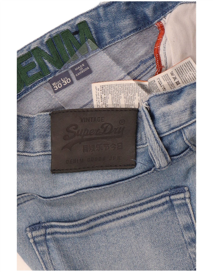 Jeans slim da uomo Superdry W30 L30 cotone blu