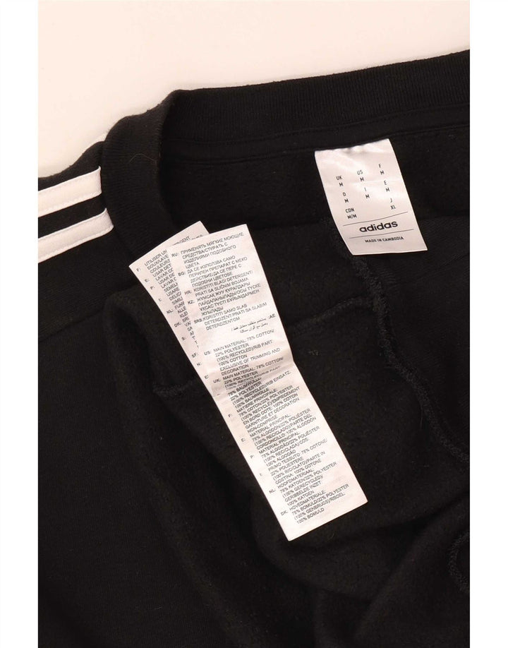Felpa Adidas Uomo Maglione Medio Nero Cotone