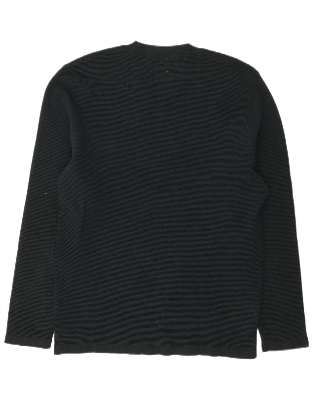 Top Zara da uomo a maniche lunghe in cotone verde medio