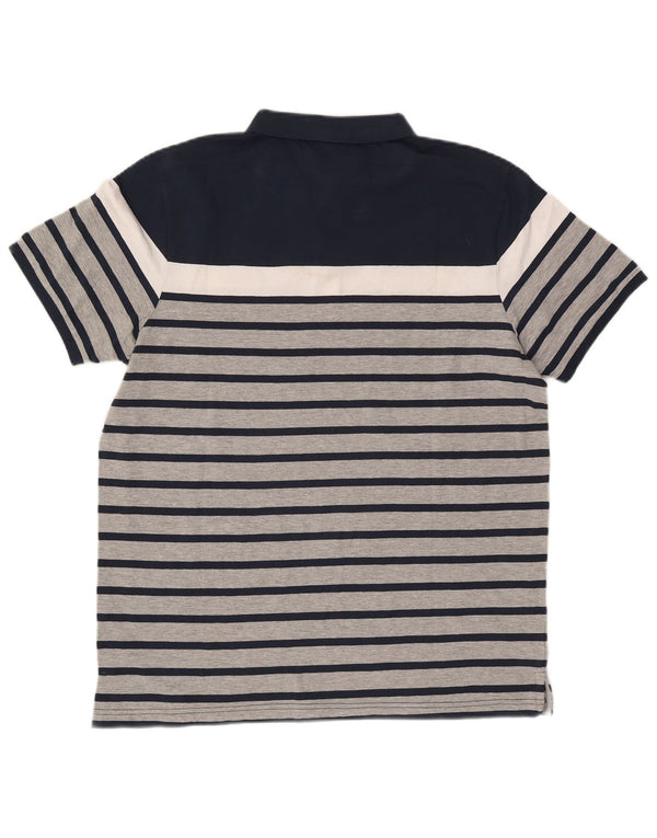 Polo Ellesse da uomo Heritage XL a righe blu navy