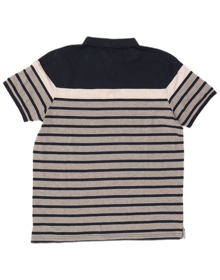 Polo Ellesse da uomo Heritage XL a righe blu navy