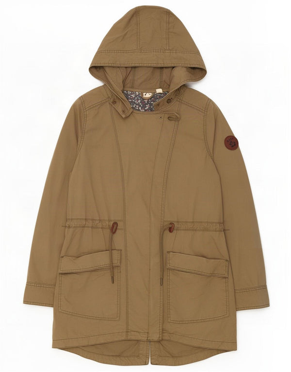 Giacca Parka con cappuccio da donna Roxy UK 14 cotone kaki medio