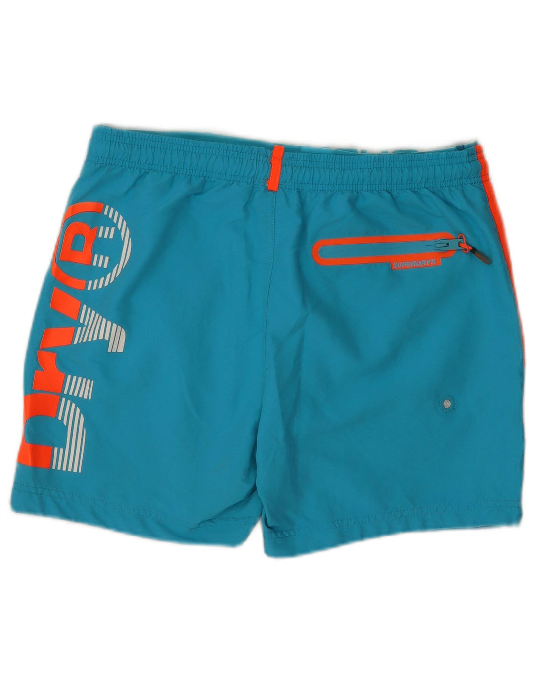 Pantaloncini da bagno regolari da uomo con grafica Superdry Large Blue Colourblock