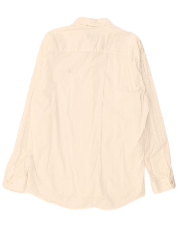 Camicia slim fit da uomo Marlboro Classics 2XL cotone bianco sporco