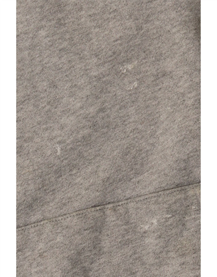 Felpa con cappuccio oversize da donna Adidas UK 14 cotone grigio medio