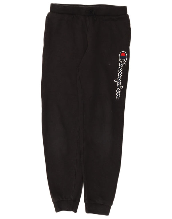 Pantaloni da tuta con grafica Champion da ragazzo, pantaloni da jogging, 13-14 anni, XL, neri