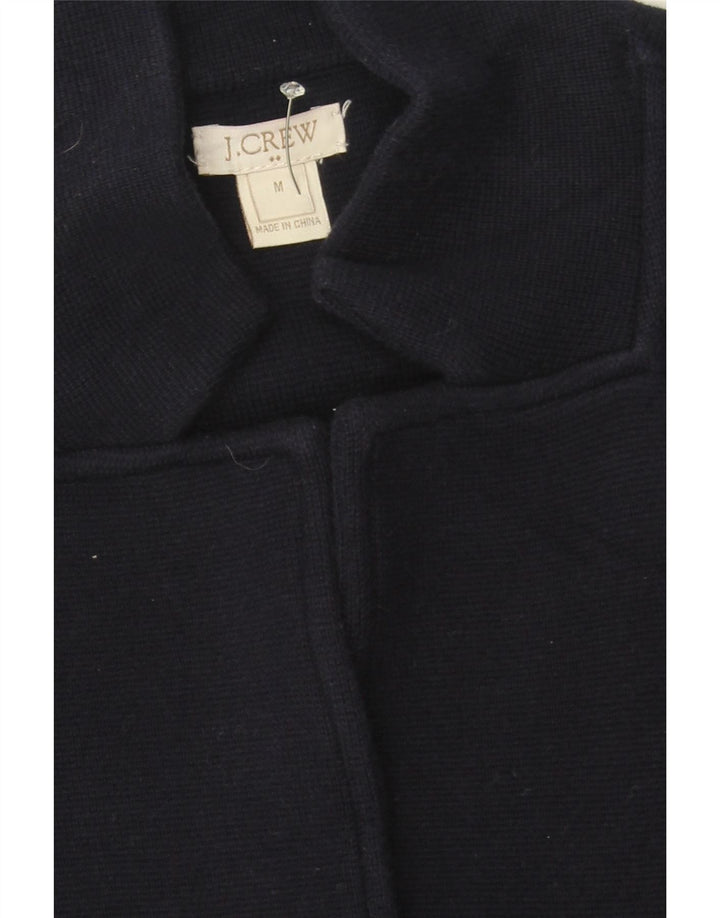 J. CREW Womens Cardigan Sweater UK 14 Medium Navy Blue Cotton Vintage J. Crew and Second-Hand J. Crew from Messina Hembry 
