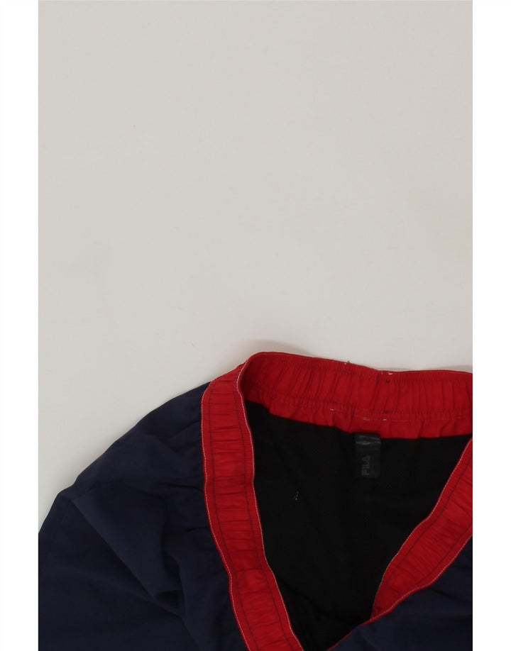 FILA Mens Swimming Shorts Medium  Navy Blue Polyester Vintage Fila and Second-Hand Fila from Messina Hembry 