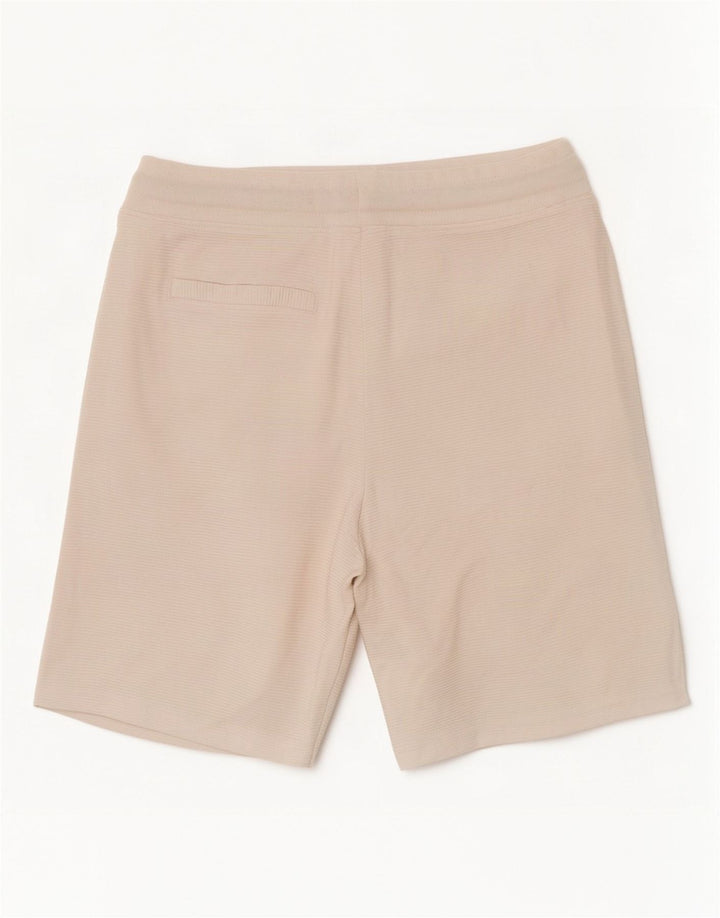 Pantaloncini sportivi da uomo Zara piccoli in cotone gessato bianco