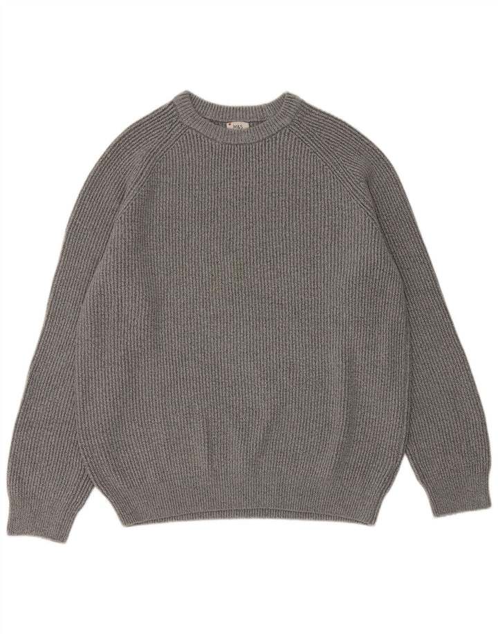 Maglione maglione girocollo da uomo Marks & Spencer XL grigio poliammide