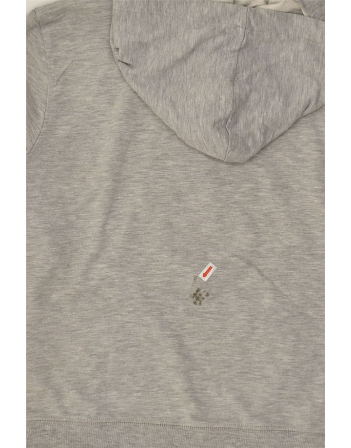 PULL & BEAR Womens Graphic Hoodie Jumper UK 14 Medium Grey Cotton | Vintage Pull & Bear | Thrift | Second-Hand Pull & Bear | Used Clothing | Messina Hembry 