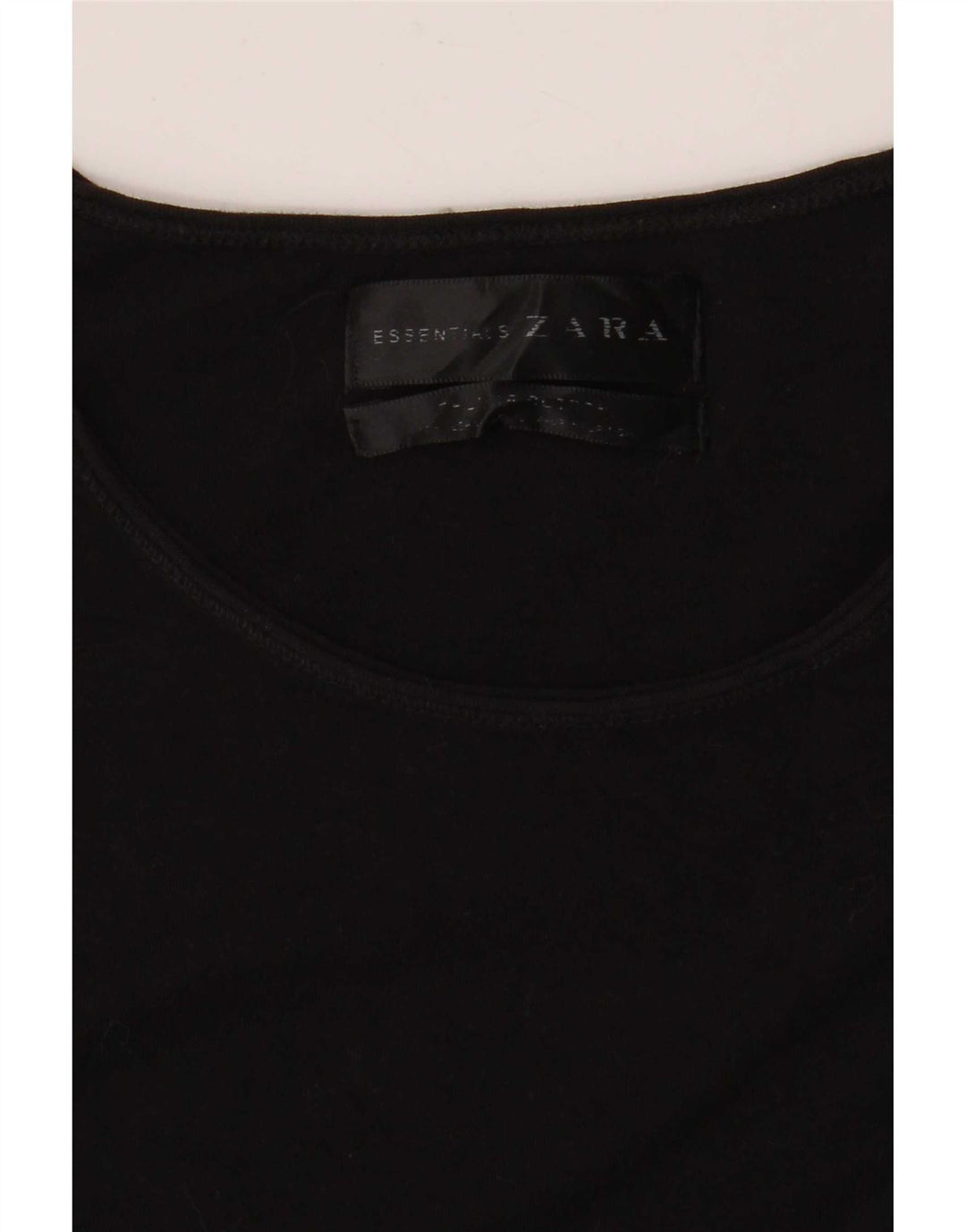 T-shirt Zara da donna Top UK 14 media nera