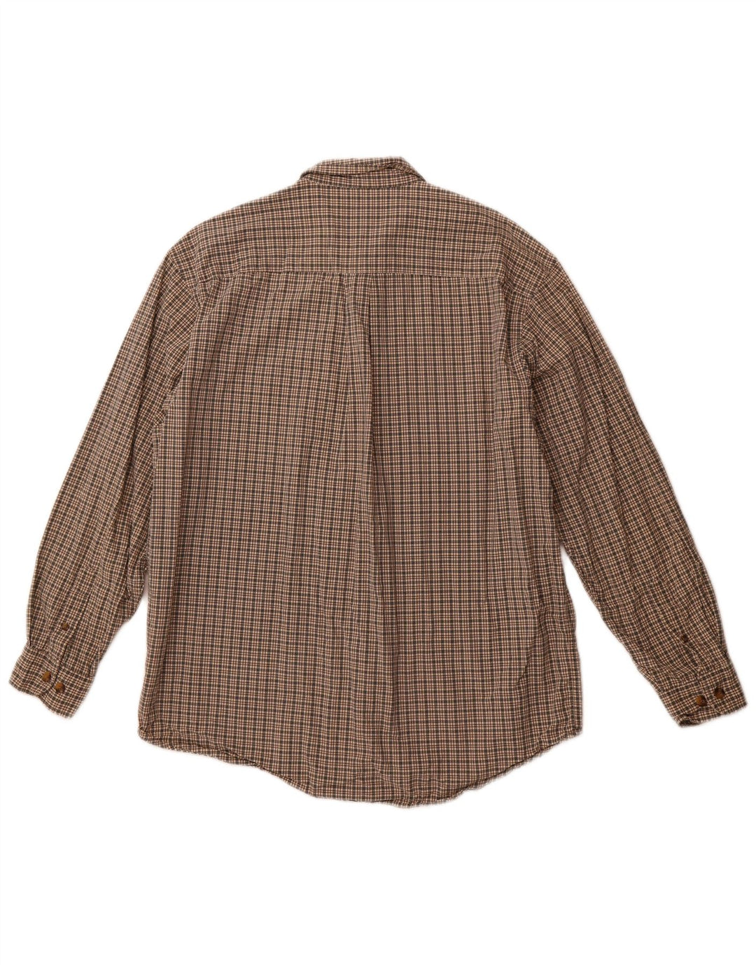 EDDIE BAUER Camicia da uomo in cotone a quadri marrone medio