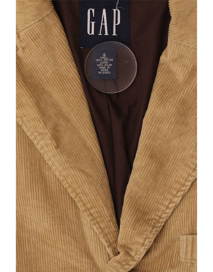 Cappotto da uomo in velluto a coste Gap UK 36 piccolo in cotone beige