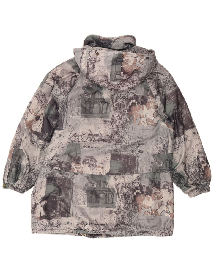 Giacca antipioggia ampia da donna FUCHS & SCHMITT UK 16 grande patchwork grigio