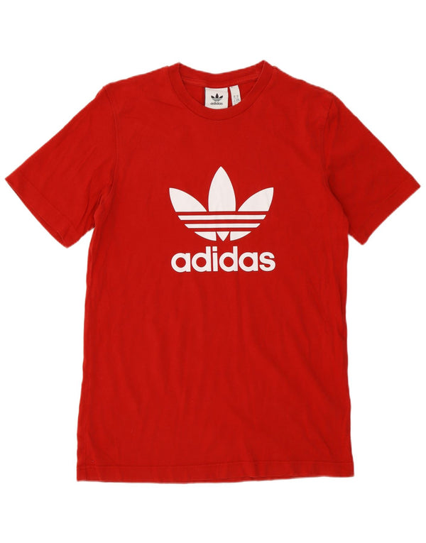 T-shirt grafica da uomo Adidas Top XS rossa in cotone
