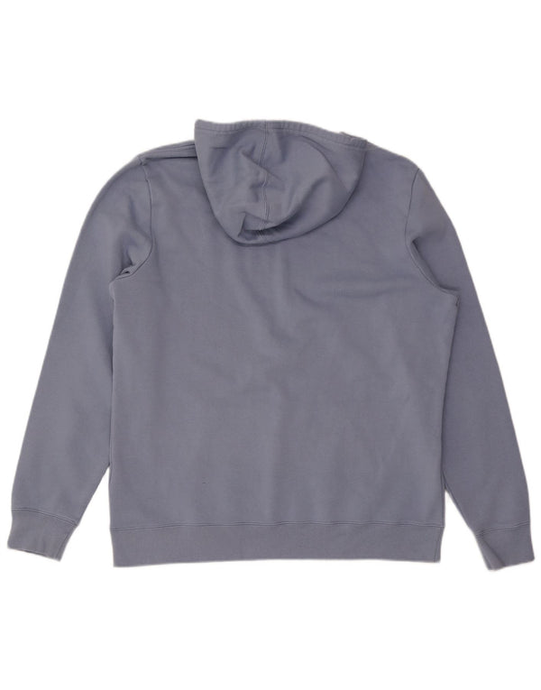 Maglione con cappuccio grafico da uomo Champion grande in cotone blu