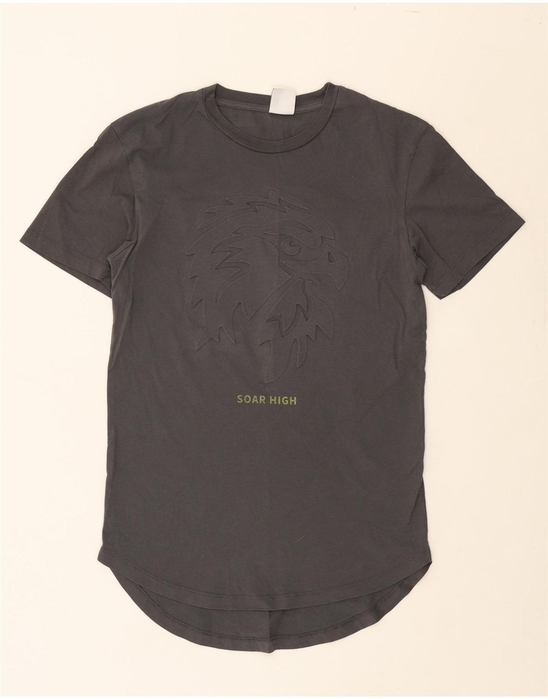 ZARA Mens Graphic T-Shirt Top Small Grey Cotton Vintage Zara and Second-Hand Zara from Messina Hembry 
