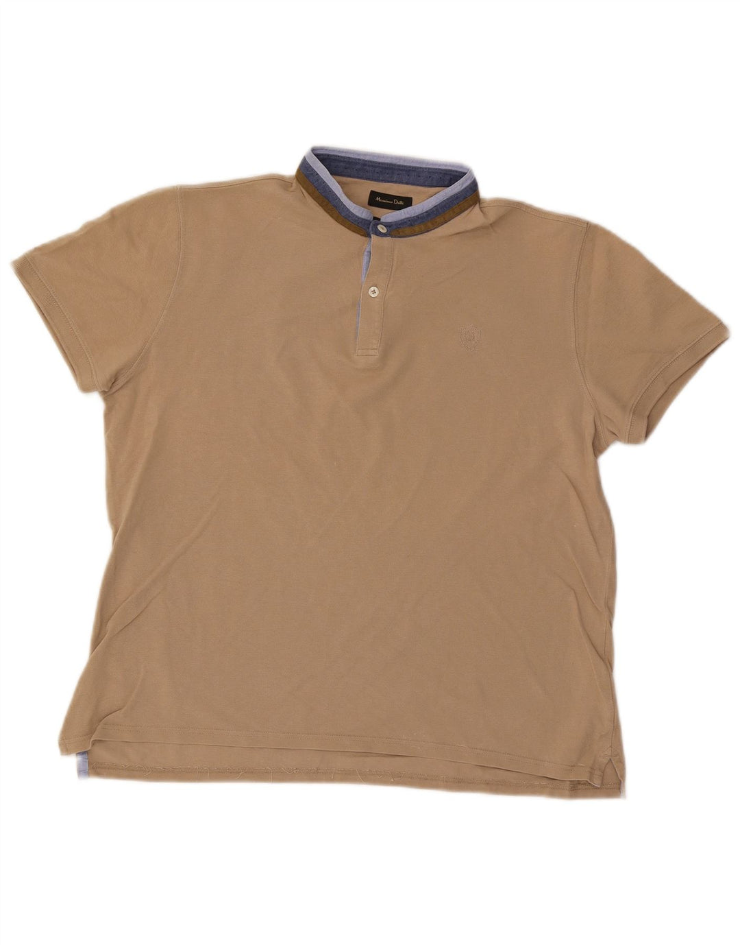 Polo da uomo vestibilità casual Massimo Dutti grande beige