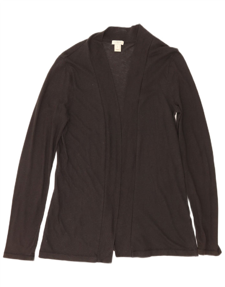 Maglione cardigan aperto da donna J. Crew UK 10 piccolo cotone nero