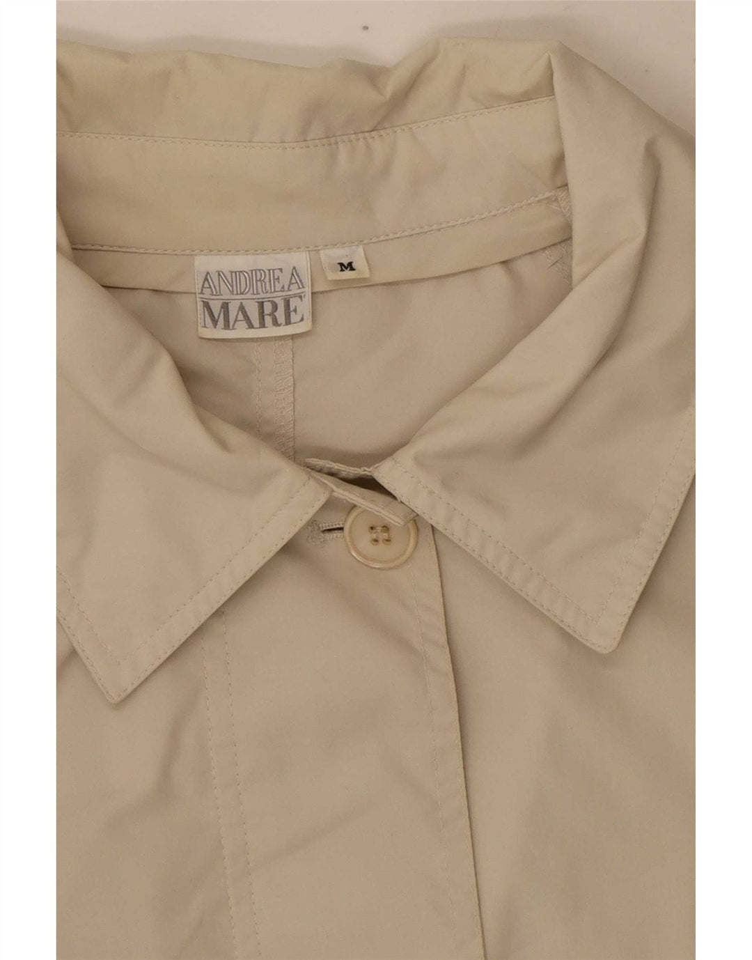 Trench da donna dal taglio ampio Andrea Mare UK 14 Poliestere beige medio