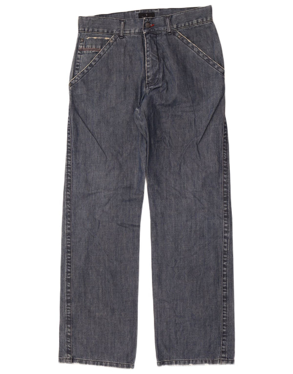 Jeans Straight Uomo Trussardi IT 48 Medio W32 L34 Blu Cotone