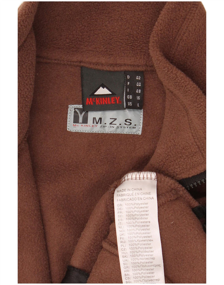 Giacca in pile da donna McKinley UK 16 Large Marrone Poliestere