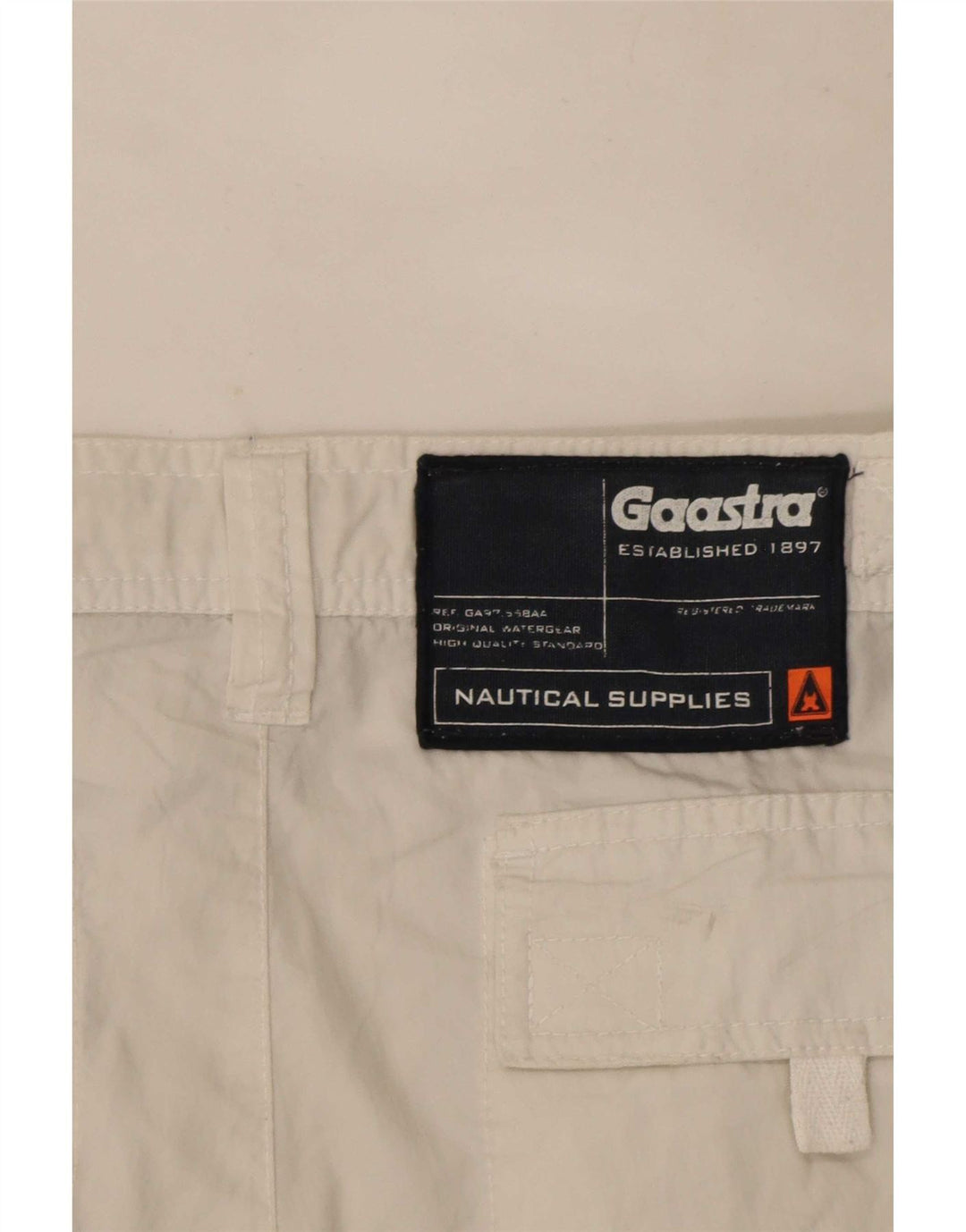Pantaloncini cargo grafici da uomo Gaastra piccoli W29 cotone bianco