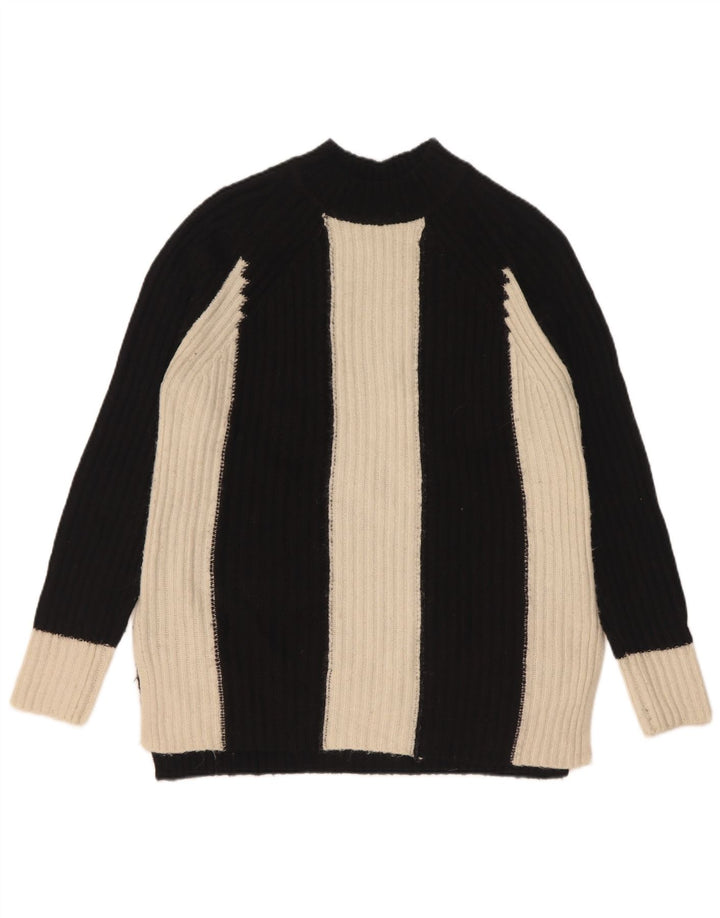 Maglione maglione a collo alto da donna Marks & Spencer UK 10 piccolo nero