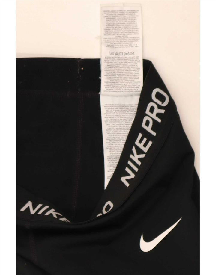 Leggings grafici Nike da donna UK 4 XS poliestere nero