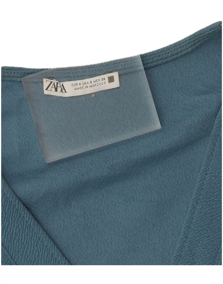Abito a trapezio oversize da donna Zara UK 10 piccolo blu